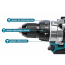 Kit Taladro y Atornillador Profesional 40V Titanium Completo + Maleta, Batería Extra, Base de Carga y Kit de Mechas